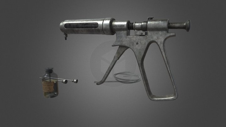Syringe Gun 3D Model