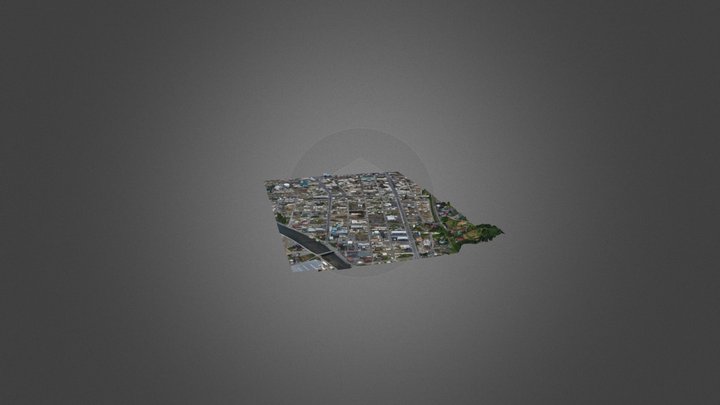 宮城県気仙沼市鹿折　地区 3D Model