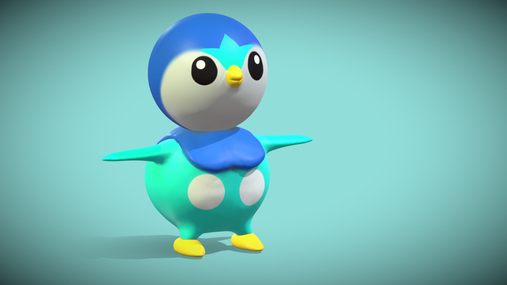 Pokemon Best Nature Piplup, Collection Model Toys