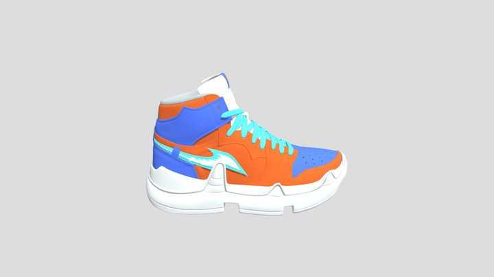 "Goku" - Dragon Ball Inspired Shoe 3D Model