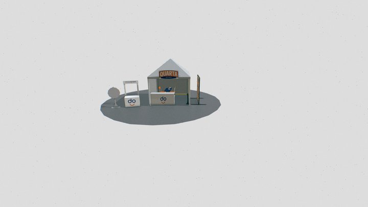 STAND QUARTA DO BEM 3D Model
