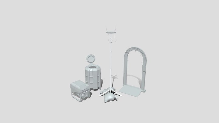 Hallow Realm Objective Mode Assets 3D Model