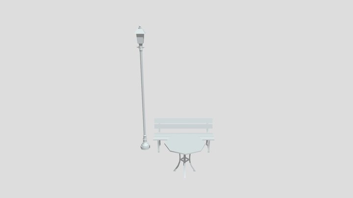 By the ocean - 3 Simple props 3D Model