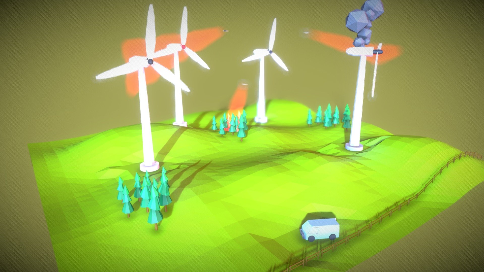 Windfarm assessment - 3D model by FutureSquared [0de5da7] - Sketchfab