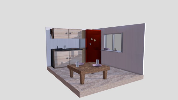 Cozinha diorama 3D Model