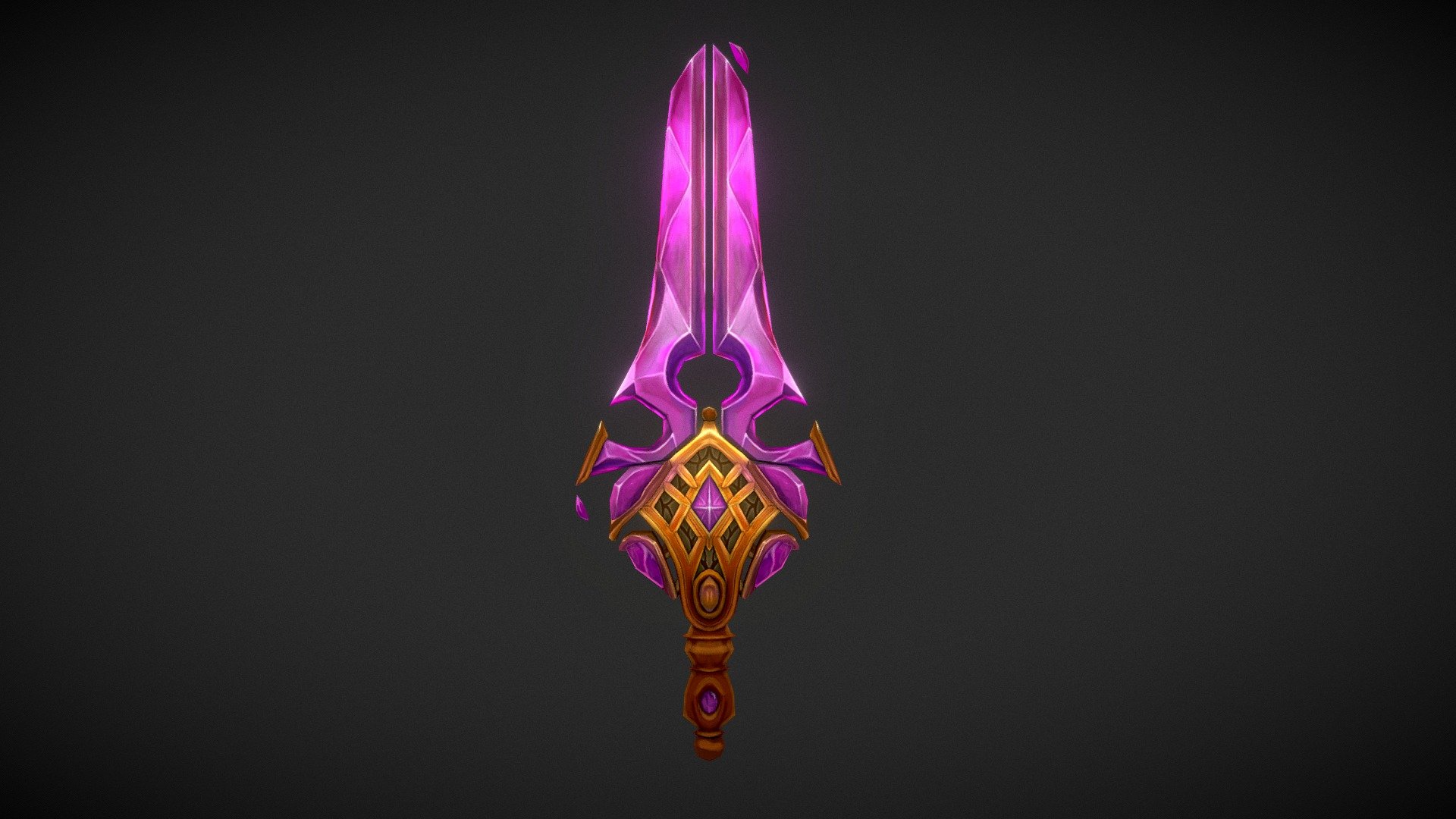 Draenei Sword — Sketchfab embed 3D viewer