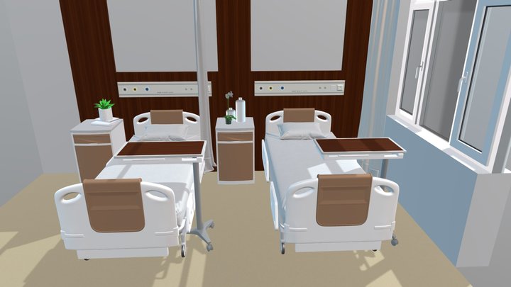 Hospital Ward – Modèle 3D gratuit STL