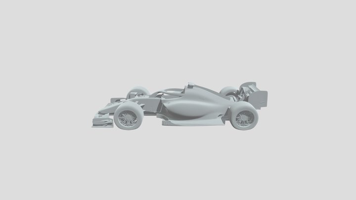 F1 car. Meshyai 3D Model