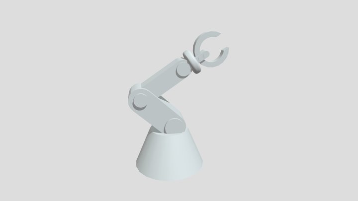 Animazione braccio robot 3D Model