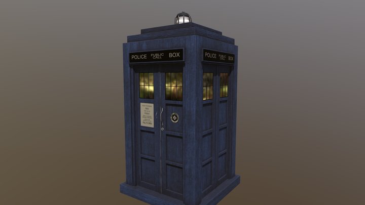 Tardis High Poly Model 3D Model