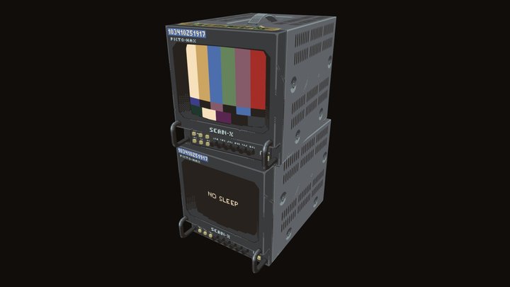 Mall Monitors 3D Model