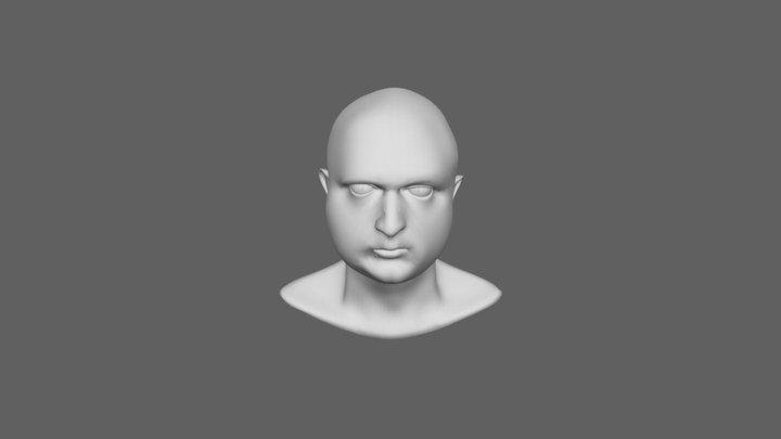 WIP Self Portrait Base Mesh 3D Model