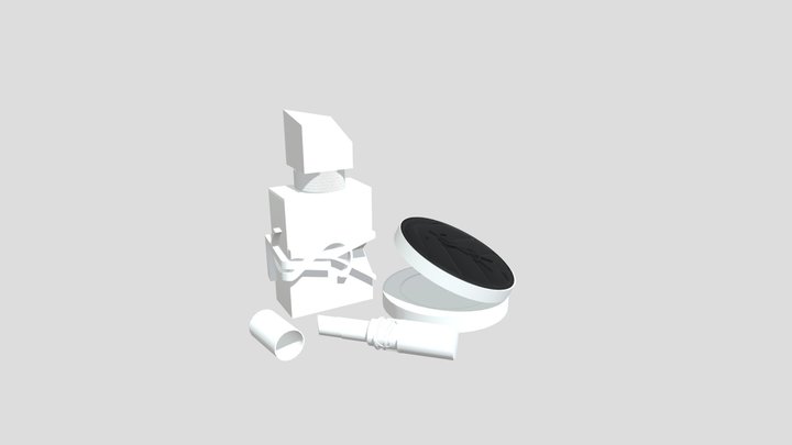 YSL Makeup Products 3D Model