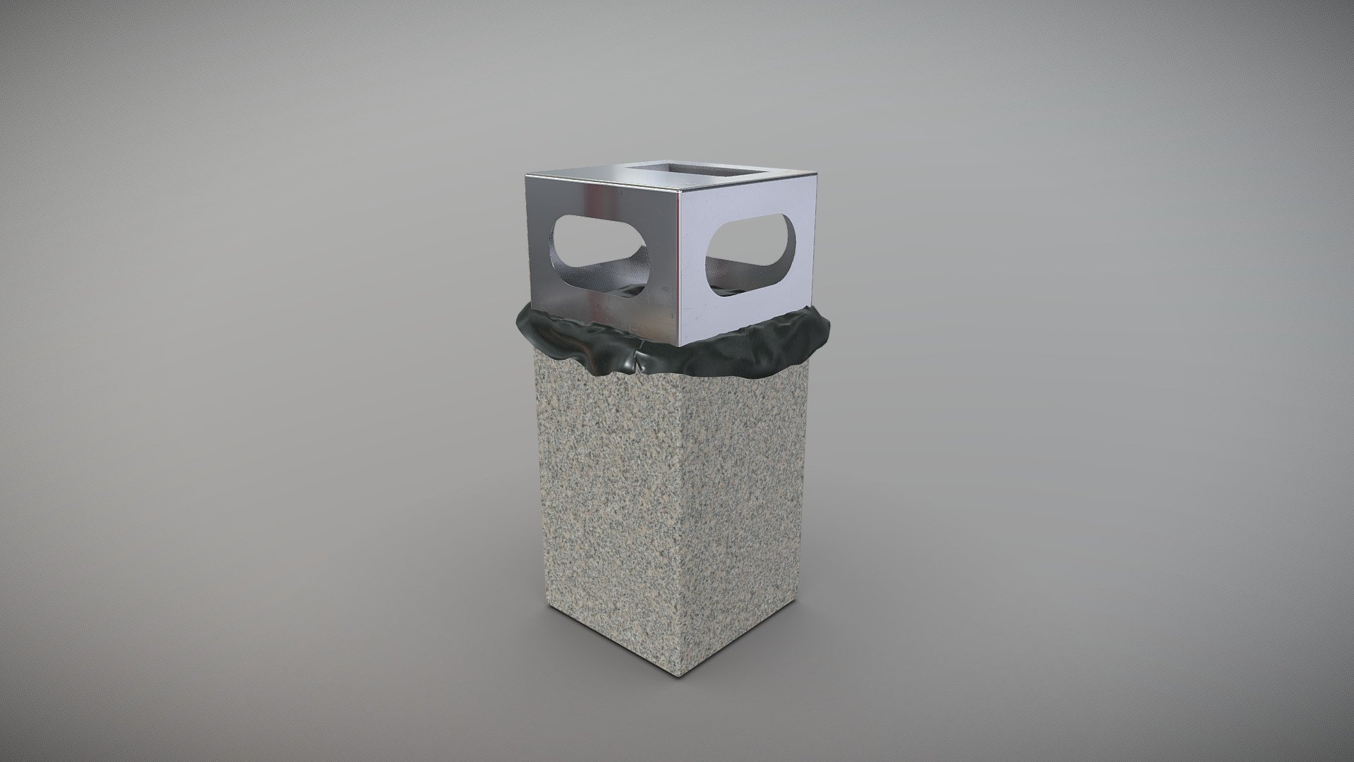 street trash can