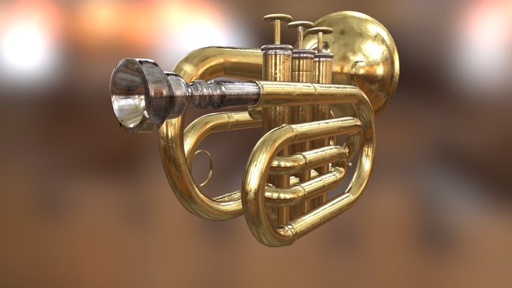 Pocket Trumpet 3D Model