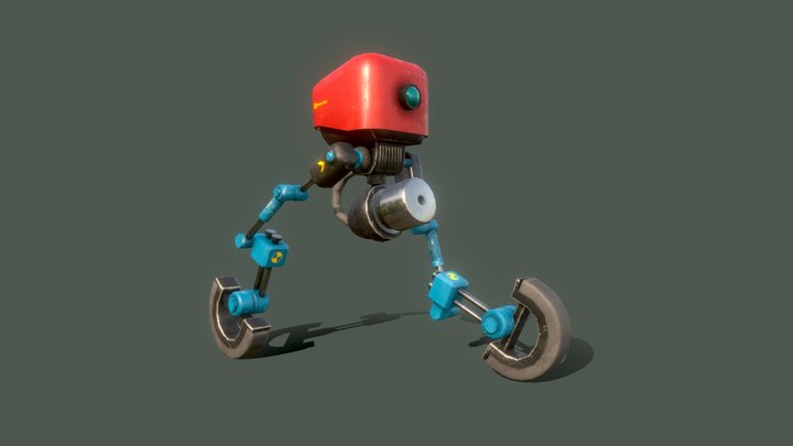Mini Robot - IK Walk Cycle Test – Free 3D Model STL