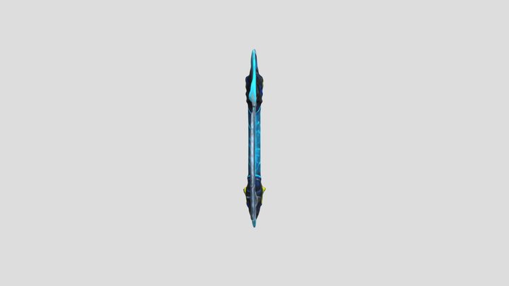 Sword Rotonda 001 blue 3D Model