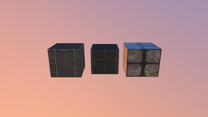 industrial_box_steel_containers 3D Model