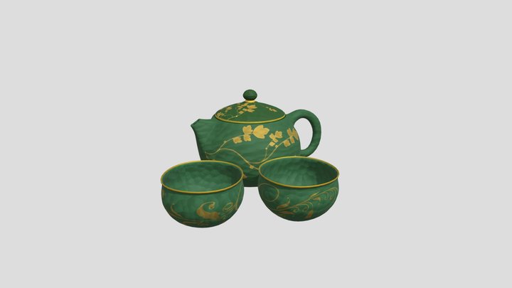 Ceramic teapot 3D Model