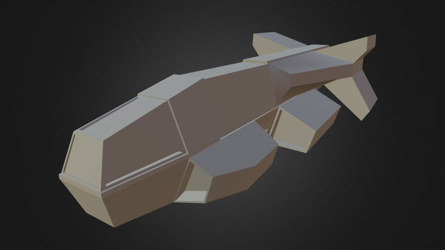 Space Ship H2 3D Model
