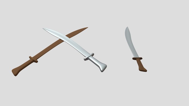 Free Swords 3D Model