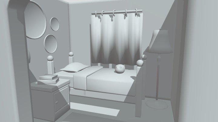 Small Bedroom 3D Model