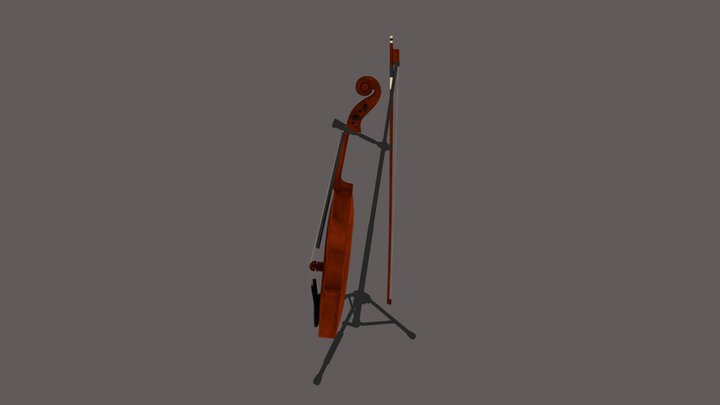 Rosewood_voilin 3D Model