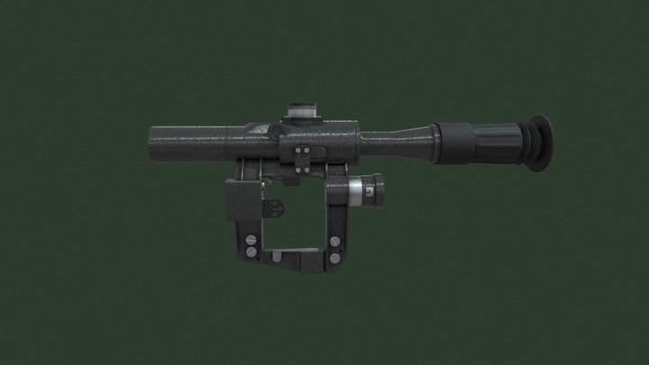 PSO 4x24 scope SVD 3D Model