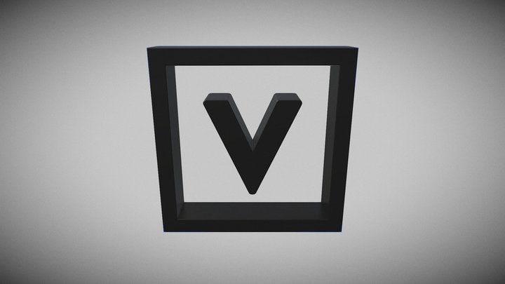 Vaiven logo black 3D Model