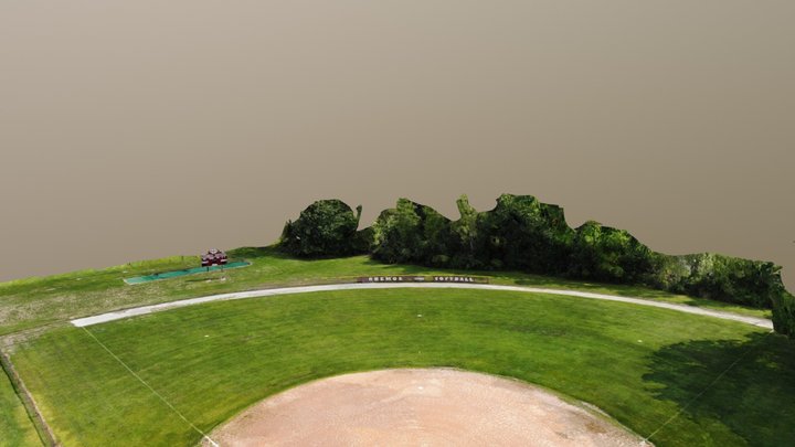 Empty softball field 3D Model