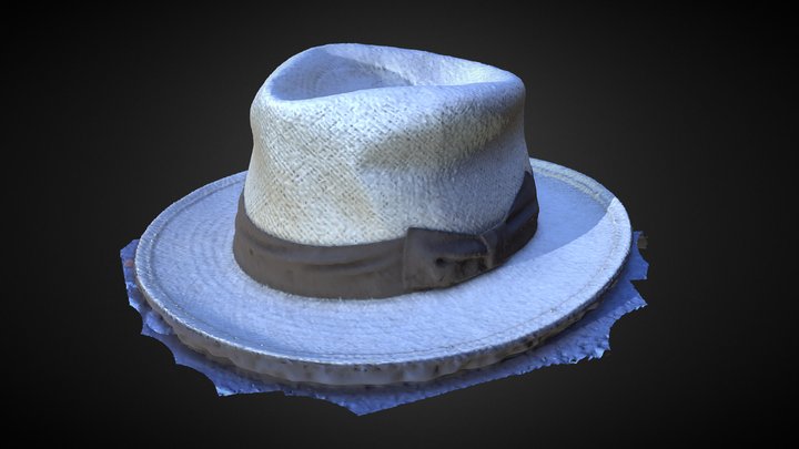 Panama hat scan #AgisoftClothesChallenge.