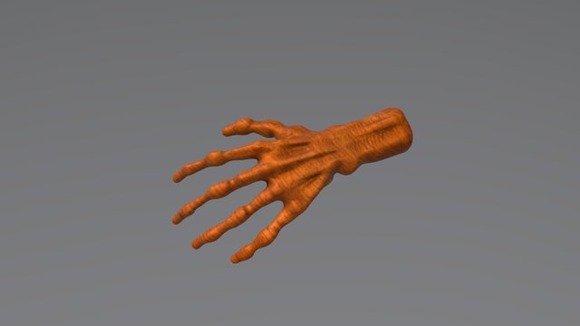 Wood Hand 3D Model