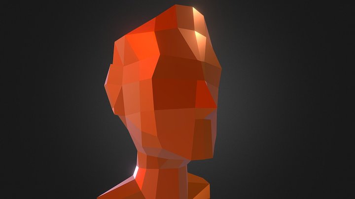My very own low-poly head 3D Model