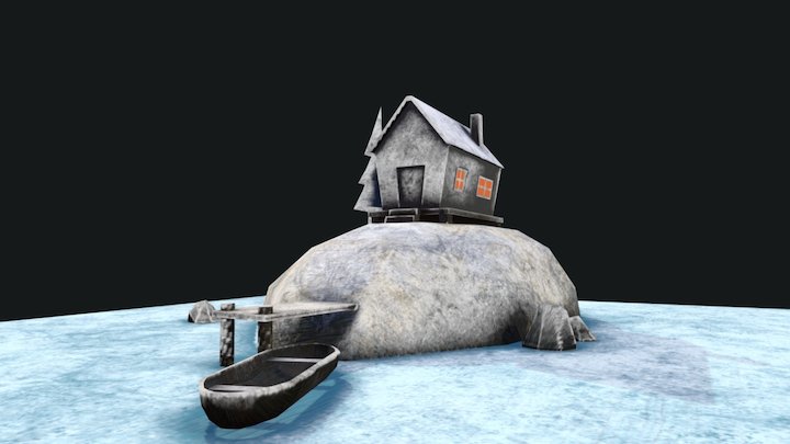 Winter Island 3D Model