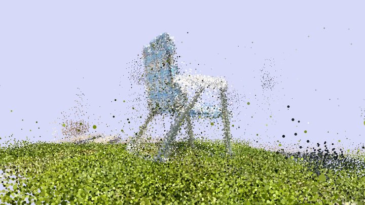 Day 5: Blue Chair on Mother’s Day 3D Model