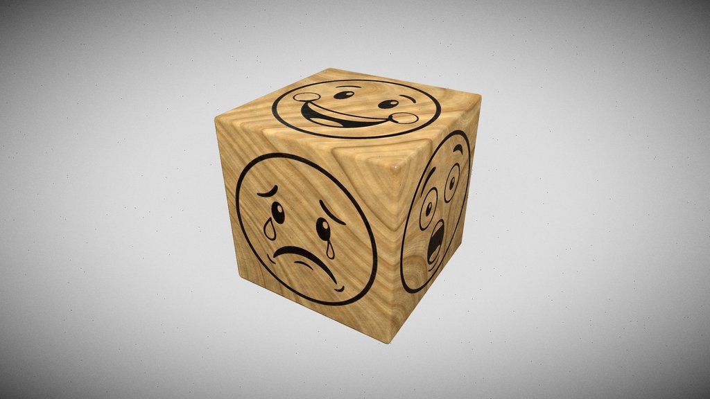 Smiley Emotions Cube
