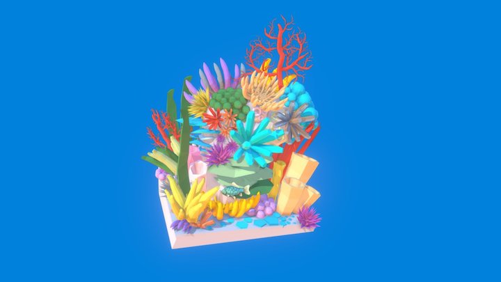 Coral Reef 3D Model
