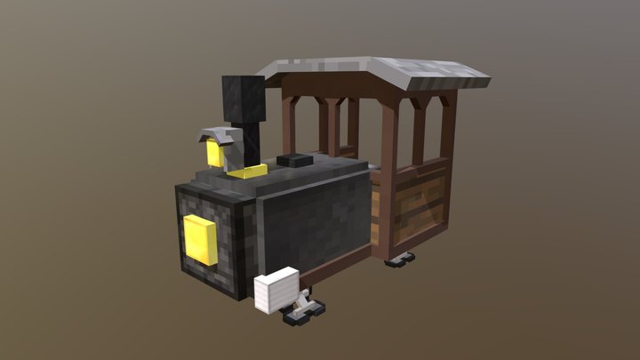 Mine Train 3D Model