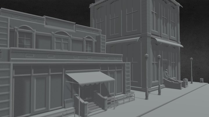 Modular Kit Level Design 3D Model