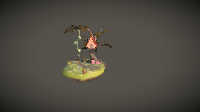 Tree House Diorama 3D Model