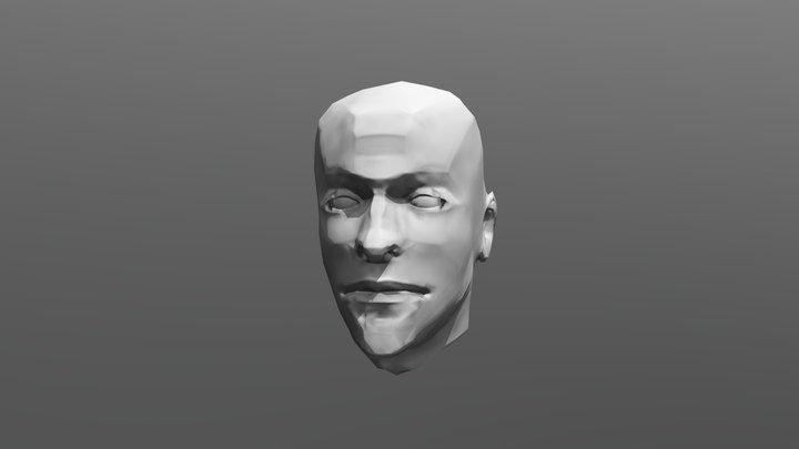 A Face sculpt 3D Model