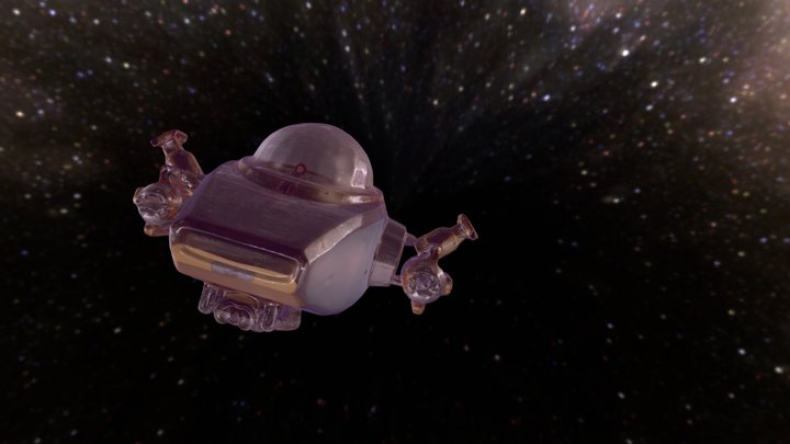 Small spaceship 3D Model