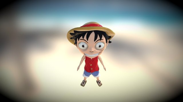 CHIBI LUFFY ONEPIECE 3D Model