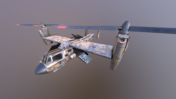 Half-Life MAV-88 Osprey 3D Model
