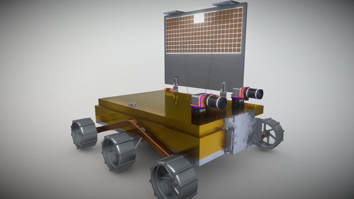 Chandrayaan 3 Pragyan Rover, Indian Moon Rover 3D Model