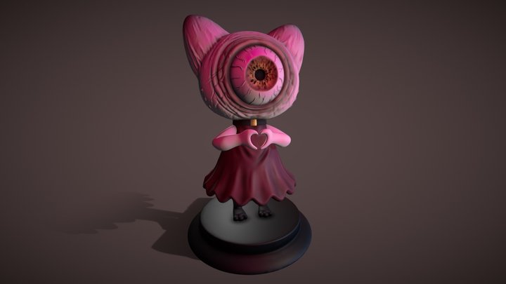 A cute little kitten 3D Model