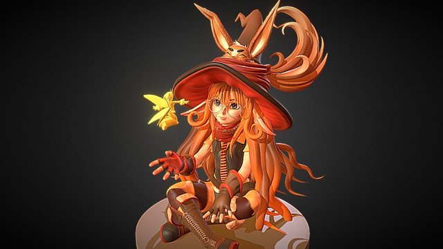 The Autumn Witch 3D Model