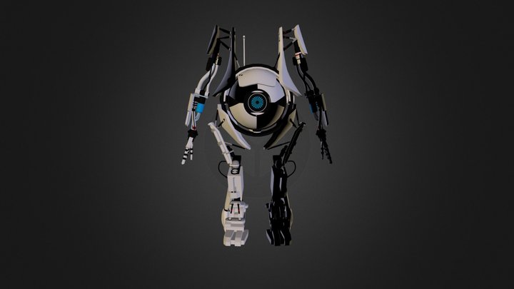 Portal 2: Atlas 3D Model