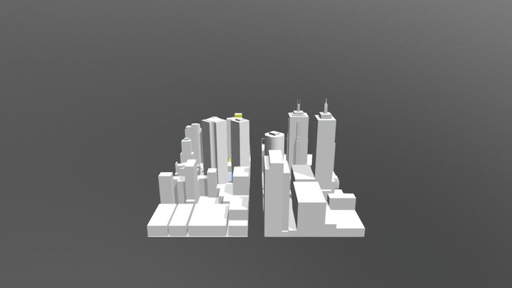 Melbourne City Model 3D Model