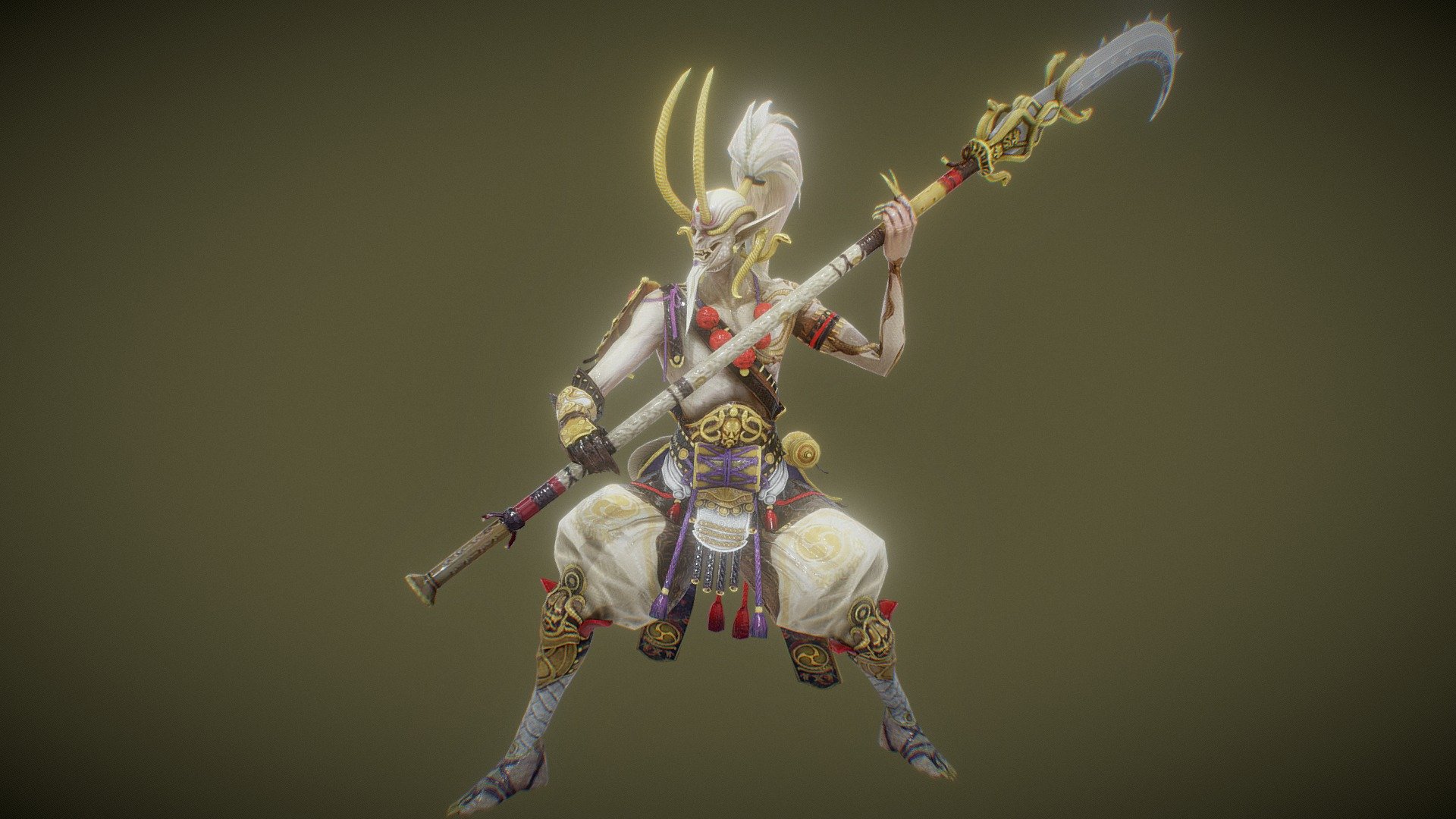 Kaminari Samurai - Buy Royalty Free 3D model by Luna Studio ...